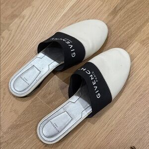 Givenchy Cream and Black Slip-On Shoes